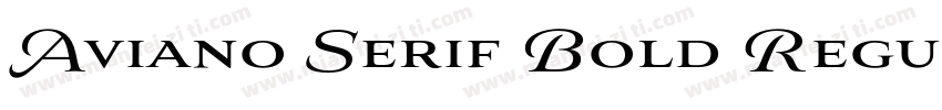 Aviano Serif Bold Regular字体转换